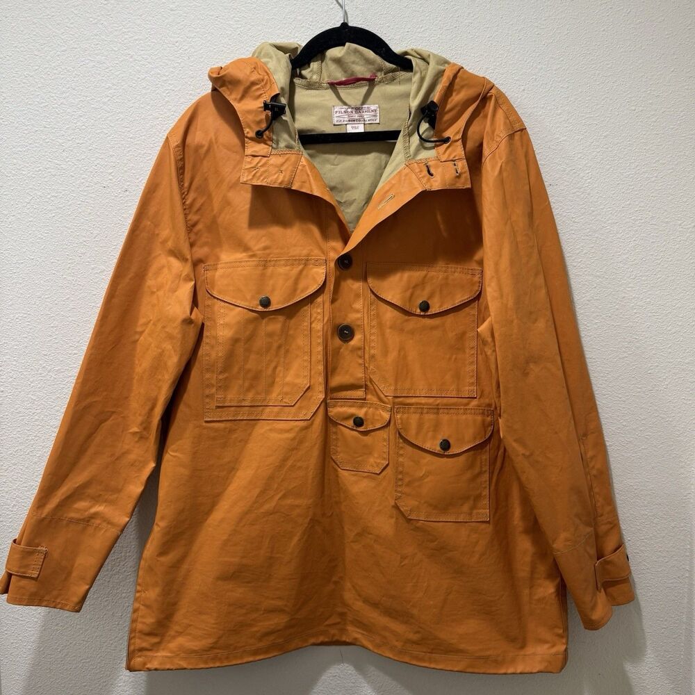 Filson Redwood II Pullover Anorak Hunting Jacket Vintage Style Made USA L RARE